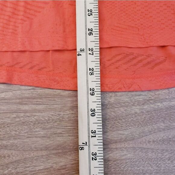 #052 CCO Reebok Womens Core 10 Asymmetrical Burnout Tee OrangeFlare Size 4X - Picture 9 of 9